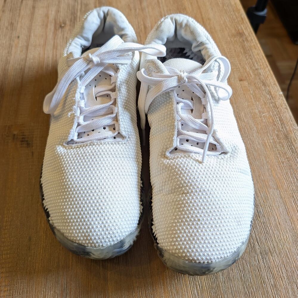 NOBULL Outwork Training Shoes White Graphic M6.5/W8 CrossFit Sneakers